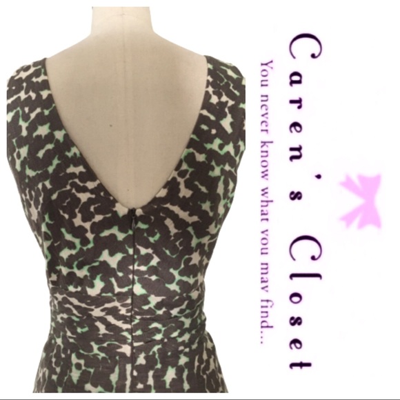 Nanette Lepore Leopard Linen Faux Wrap Dress - Picture 4 of 5
